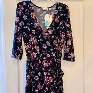 Leota Libby Faux Wrap Knit Dress—Never Worn